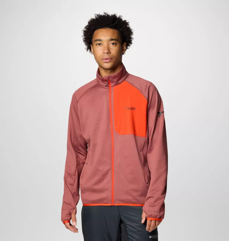 Ανδρικό μπουφάν triple canyon grid fleece ii με φερμουάρ σε όλο το μήκος