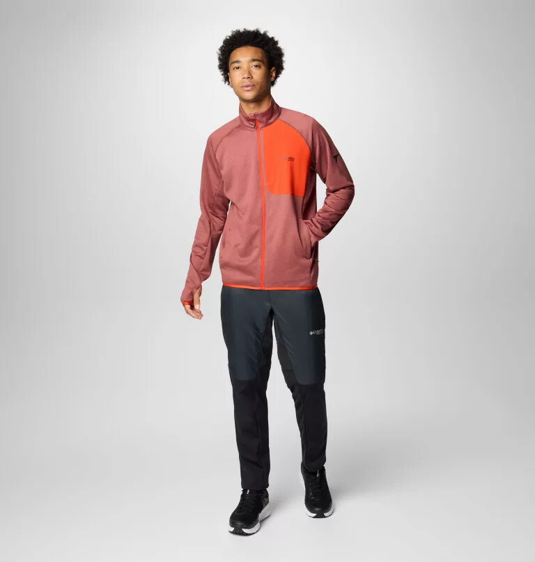 Ανδρικό μπουφάν triple canyon grid fleece ii με φερμουάρ σε όλο το μήκος