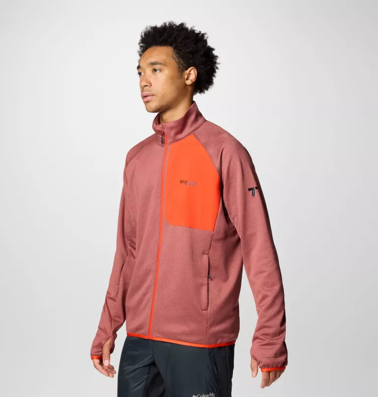 Ανδρικό μπουφάν triple canyon grid fleece ii με φερμουάρ σε όλο το μήκος