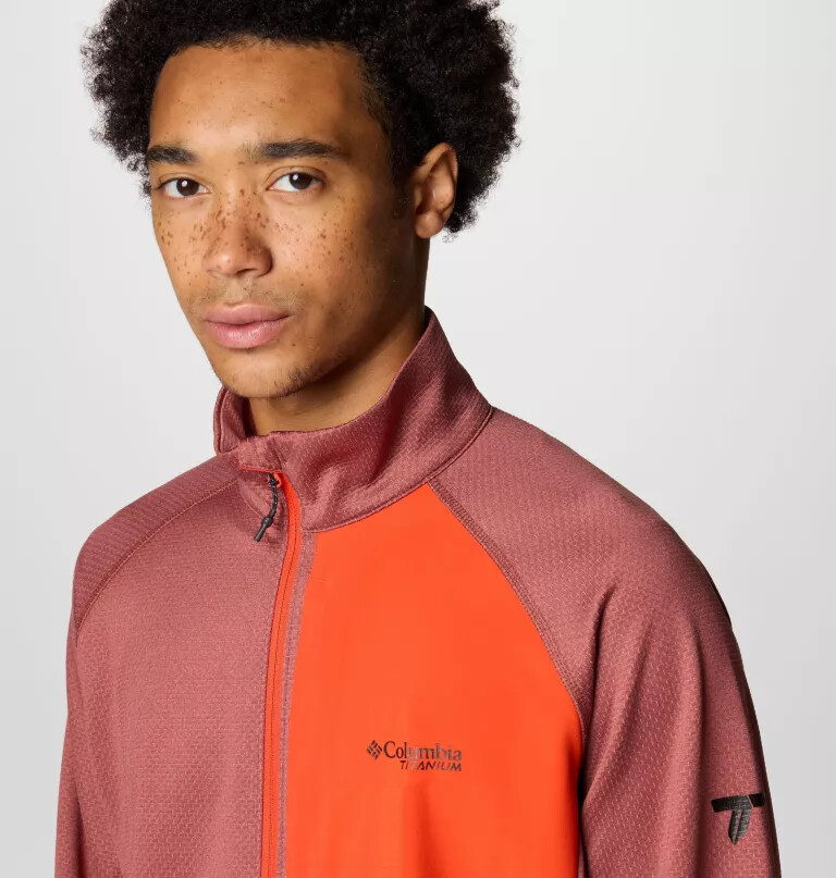 Ανδρικό μπουφάν triple canyon grid fleece ii με φερμουάρ σε όλο το μήκος