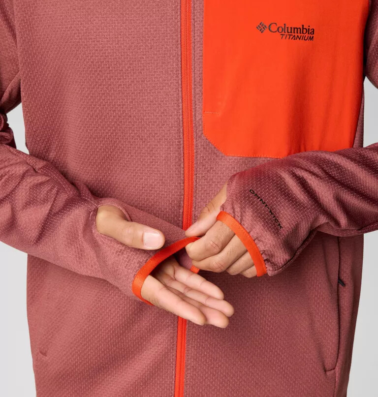 Ανδρικό μπουφάν triple canyon grid fleece ii με φερμουάρ σε όλο το μήκος