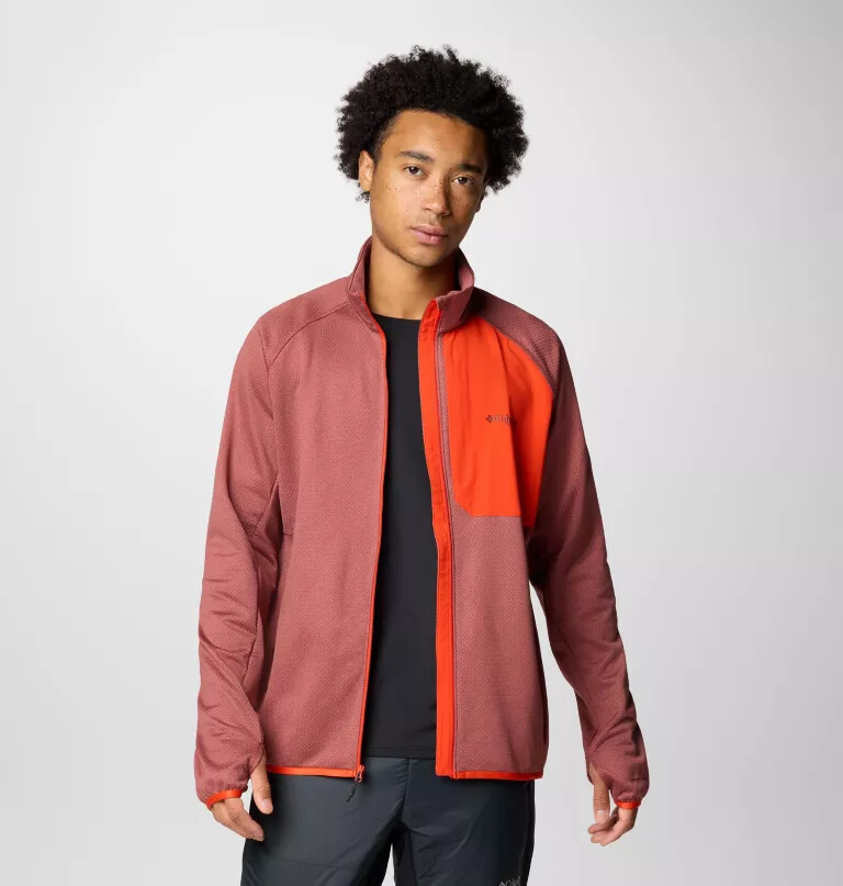 Ανδρικό μπουφάν triple canyon grid fleece ii με φερμουάρ σε όλο το μήκος