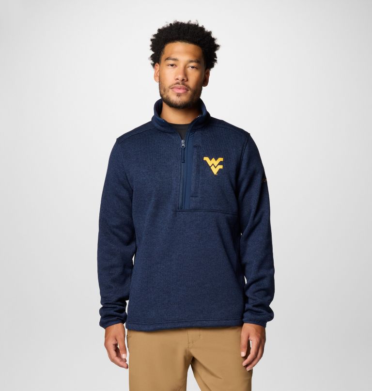 Ανδρικό collegiate Πουλόβερ weather με Φλις και Μισό Φερμουάρ - Δυτική Βιρτζίνια